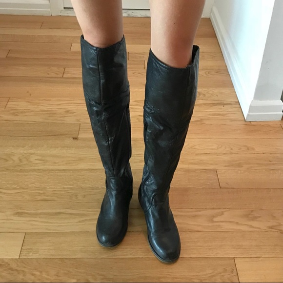 steve madden leather riding boots